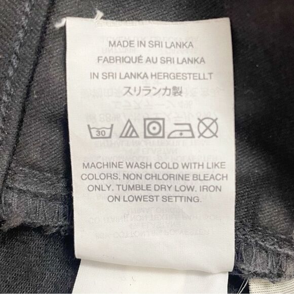 Madewell Tall 9” Mid-Rise Skinny Jeans in ISKO Stay Black Size 26T | 2 Tall - Picture 12 of 14